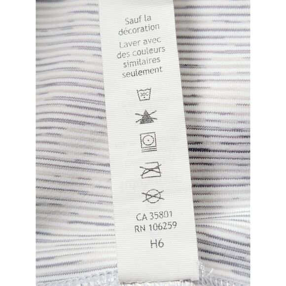 LULULEMON 6 Align Women Size 6 Gray Wht‎ High Rise Leggings *Ink Swipe On Hip" - Picture 7 of 8